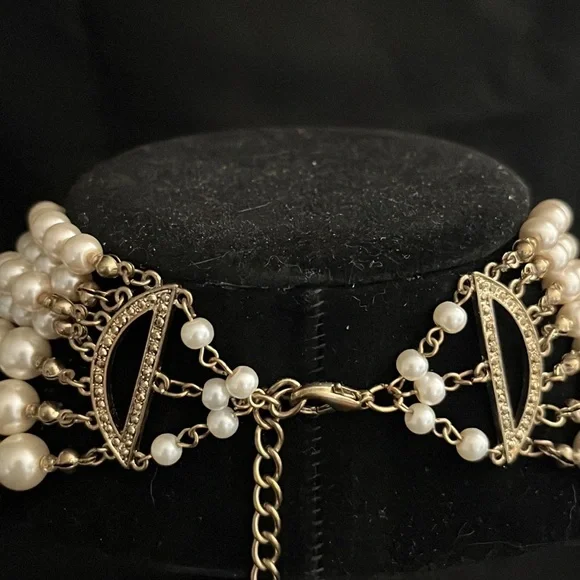 Vintage 7 strand faux Pearl necklace - Picture 2 of 4